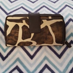 Wallet - faux giraffe skin